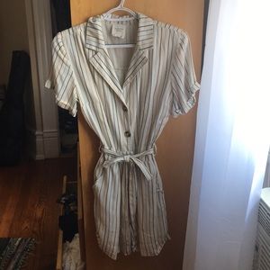 Pin striped romper